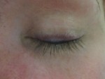 Eyeliner tunn direkt efter